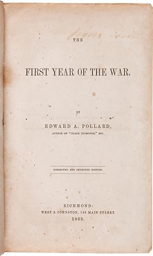 THE FIRST YEAR OF THE WAR