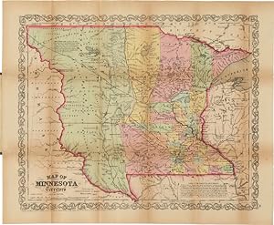 Seller image for MAP OF MINNESOTA TERRITORY. By J.H. Young for sale by William Reese Company - Americana
