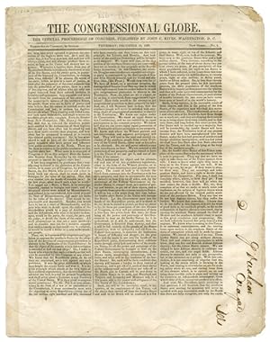 [LARGE GROUP OF ISSUES OF THE CONGRESSIONAL GLOBE FOR THE 2nd SESSION OF THE 36th CONGRESS, Decem...