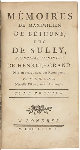MÉMOIRES DE MAXIMILIEN DE BÉTHUNE DUC DE SULLY.NOUVELLE ÉDITION, REVUE & CORRIGÉE