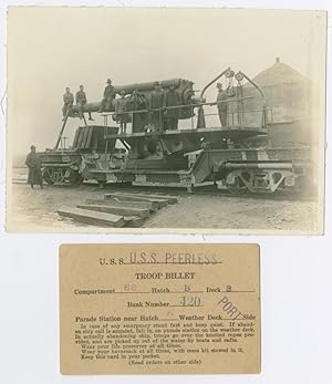 Seller image for INTERESTING GROUP OF FORTY PHOTOGRAPHS RELATING TO WORLD WAR I, ALONG WITH A SOLDIER'S BILLET FOR PASSAGE ON THE U.S.S. PEERLESS] for sale by William Reese Company - Americana