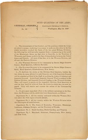Seller image for HEAD QUARTERS OF THE ARMY.GENERAL ORDERS NO. 32 for sale by William Reese Company - Americana