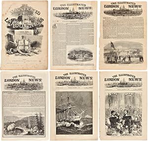 [COLLECTION OF ORIGINAL LEAVES OF The Illustrated London News REGARDING CANADA, ALASKA, AND GREEN...