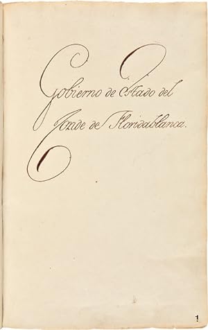 GOBIERNO DE ESTADO DEL CONDE DE FLORIDABLANCA [manuscript title]