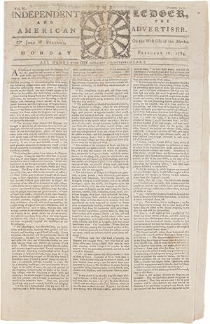 THE INDEPENDENT LEDGER AND THE AMERICAN ADVERTISER. Vol. VI. No. 317