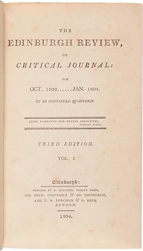 [COLLECTION OF TEN VOLUMES OF The Edinburgh Review CONTAINING ARTICLES ON ARCTIC EXPLORATION]