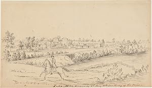 [PENCIL SKETCH OF IUKA, MISSISSIPPI, DRAWN FOR Harper's Weekly, 1862]