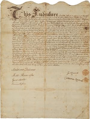 [COLONIAL LAND INDENTURE FOR PROPERTY IN NEW YORK, 1760]