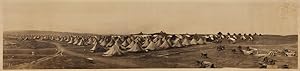Seller image for [STRIKING PANORAMIC PHOTOGRAPH OF A MILITARY ENCAMPMENT, LIKELY DOUGLAS, ARIZONA, CIRCA 1915, AT THAT TIME THE TRAINING GROUND FOR AMERICAN TROOPS IN THE 1916 MEXICAN EXPEDITION AGAINST PANCHO VILLA AND LATER, WORLD WAR I] for sale by William Reese Company - Americana