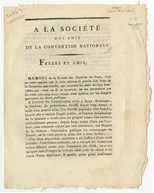 A LA SOCIÉTÉ DES AMIS DE LA CONVENTION NATIONALE [caption title]