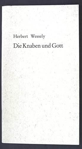 Bild des Verkufers fr Die Knaben und Gott; Erzhlungen. Marburger Bogendrucke Folge 117; zum Verkauf von books4less (Versandantiquariat Petra Gros GmbH & Co. KG)