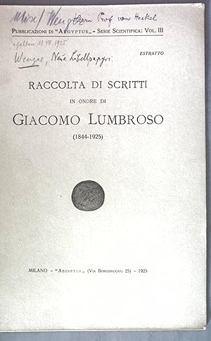Seller image for Neue Libellpapyri; Estratto di: RScritti in onore di Giacomo Lumbroso (1844-1925); for sale by books4less (Versandantiquariat Petra Gros GmbH & Co. KG)