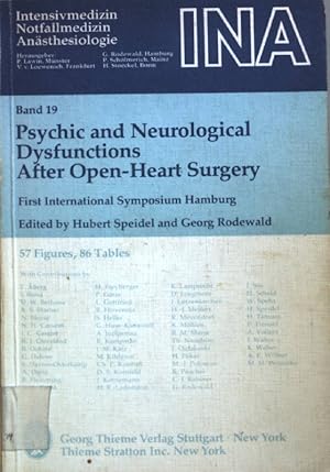 Seller image for Psychic and neurological dysfunctions after open-heart surgery : 1. internat. symposium, Hamburg 1978. Schriftenreihe Intensivmedizin, Notfallmedizin, Ansthesiologie ; Bd. 19 for sale by books4less (Versandantiquariat Petra Gros GmbH & Co. KG)