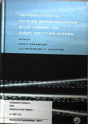 Seller image for Introduction to Nitride Semiconductor Blue Lasers and Light Emitting Diodes. for sale by books4less (Versandantiquariat Petra Gros GmbH & Co. KG)