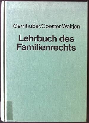 Bild des Verkufers fr Lehrbuch des Familienrechts. zum Verkauf von books4less (Versandantiquariat Petra Gros GmbH & Co. KG)