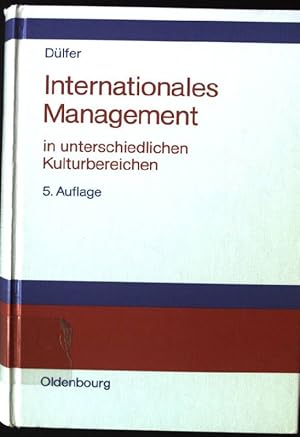 Bild des Verkufers fr Internationales Management in unterschiedlichen Kulturbereichen. zum Verkauf von books4less (Versandantiquariat Petra Gros GmbH & Co. KG)