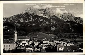 Ansichtskarte / Postkarte Saalfelden am Steinernen Meer in Salzburg, Kirche, Wohnhäuser, Persalho...