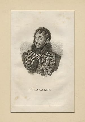 G.le Lassalle. (Ritratto a mezzo busto, di 3/4 verso sinistra, in cui il generale indossa l'unifo...
