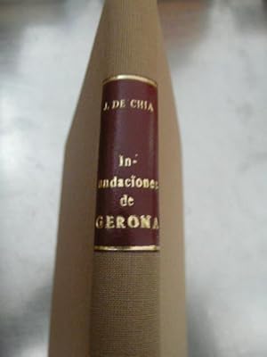 Imagen del vendedor de Inundaciones De Gerona. Relacin Histrica De Las Ms Notables Que Han Causado En Esta Ciudad Las Avenidas De Los Rios Ter, Oar, Gell y Galligans Desde La Ocurrida En 28 De Diciembre De 1367, Hasta Las Que Tuvieron Lugar En 8 y 11 De Octubre De 1861. a la venta por Reus, Paris, Londres