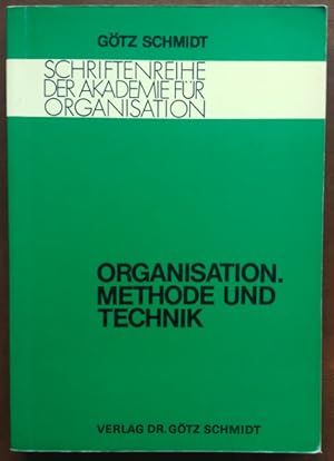 Immagine del venditore per Organisation. Methode und Technik. venduto da buch-radel