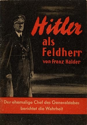 Bild des Verkufers fr Hitler als Feldherr. zum Verkauf von Antiquariat Les-art