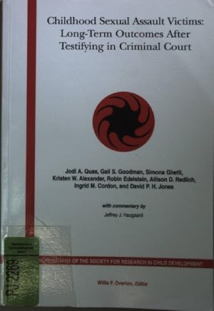 Imagen del vendedor de Childhood sexual assault victims: long-term outcomes after testifying in criminal court. a la venta por books4less (Versandantiquariat Petra Gros GmbH & Co. KG)