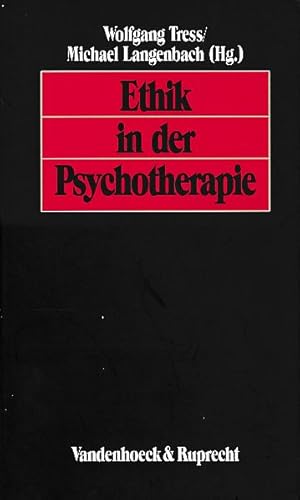 Seller image for Ethik in der Psychotherapie. for sale by Fundus-Online GbR Borkert Schwarz Zerfa