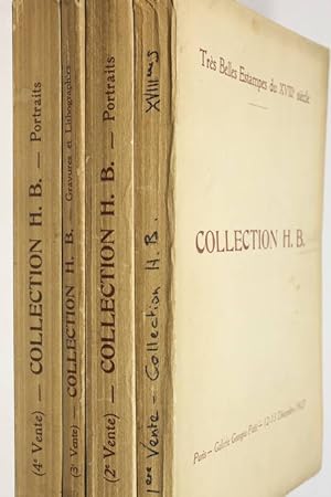 Collection H. B. [Henri Béraldi] : Catalogue des très belles estampes du XVIIIe siècle (12 et 13 ...