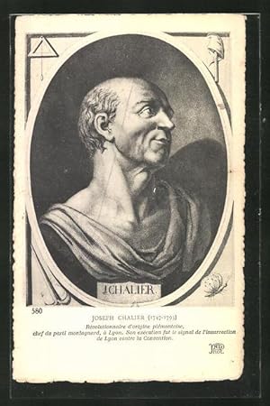 Ansichtskarte Joseph Chalier, Portrait des Revolutionärs