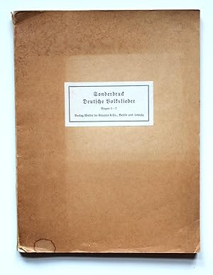 Sonderdruck Deutsche Volkslieder Bogen 1-7