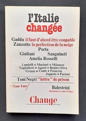 Imagen del vendedor de Change N°39 : L'Italie changée - a la venta por Le Livre à Venir