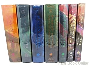 Seller image for THE COMPLETE HARRY POTTER COLLECTION (BOOKS 1-7) The Sorcerer's Stone. the Chamber of Secrets. the Prisoner of Azkaban. the Goblet of Fire. Order of the Phoenix. Half Blood Prince Deathly Hallows for sale by Rare Book Cellar