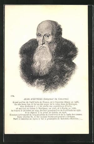Ansichtskarte Jean d'Estrées (Seigneur de Coeuvres), Portrait