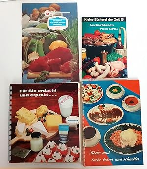 Set Koch-Back-Grillrezepte aus den 60er Jahren - Mondamin,Maizena,Versuchsküche Fini Pfannes,dive...