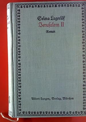 Bild des Verkufers fr Jerusalem II. ( Im heiligen Lande ). Roman. zum Verkauf von biblion2