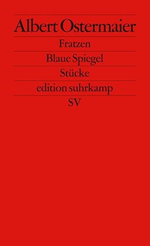 Bild des Verkufers fr Fratzen. Blaue Spiegel: Stcke (edition suhrkamp) zum Verkauf von Versandbuchhandlung Kisch & Co.