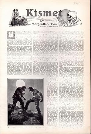 Immagine del venditore per PRINT: 'Kismet' .short story 1st appearance with illus. from Harper's Weekly, Secember 5, 1908 venduto da Dorley House Books, Inc.