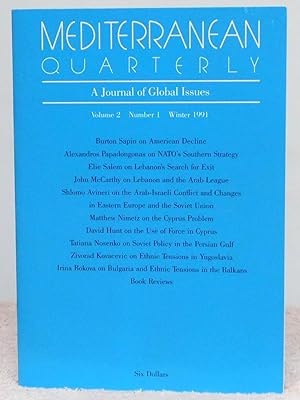 Seller image for Mediterranean Quarterly: A Journal of Global Issues for sale by Argyl Houser, Bookseller