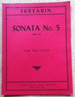 Seller image for Sonata No. 5 opus 53 (For the Piano) for sale by ANTIQUARIAT H. EPPLER