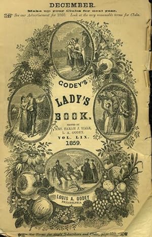 "The Departure, Second Class Car" and "The Return, First Class Car" appearing in Godey's Lady's B...