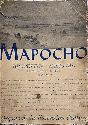 Mapocho Año III. Tomo IV. N°1. 1965 Director Guillermo Felù Cruz.