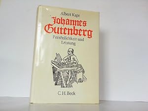 Imagen del vendedor de Johannes Gutenberg. Persnlichkeit und Leistung. a la venta por Antiquariat Ehbrecht - Preis inkl. MwSt.