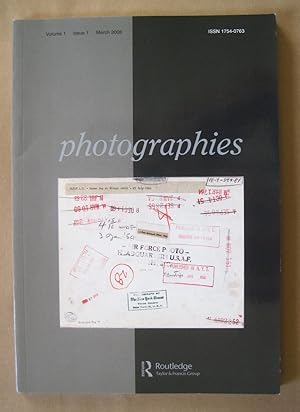 Imagen del vendedor de Photographies Volume 1 Issue 1 March 2008. a la venta por John Roberts, A.B.A.