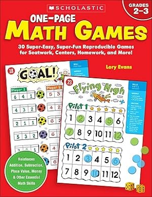 Imagen del vendedor de One-Page Math Games (Paperback or Softback) a la venta por BargainBookStores