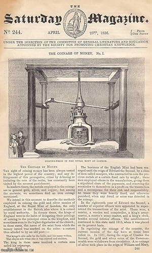 The Coinage of Money, Coining-Press in The Royal Mint of London; A Tale of The Indian Wars; The W...