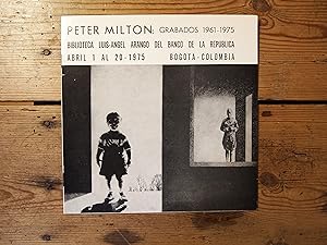 Imagen del vendedor de PETER MILTON: GRABADOS 1961-1975. a la venta por Carmen Alonso Libros