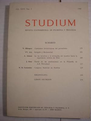 Image du vendeur pour Studium Vol. XXVI. Fasc.2 - 1986 mis en vente par Librera Antonio Azorn