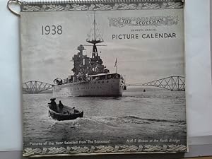 The Scotsman Seventh Annual Picture Calendar 1938 with H.M.S. Nelson on front cover