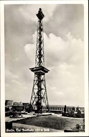 Bild des Verkufers fr Ansichtskarte / Postkarte Berlin Charlottenburg Westend, Funkturm zum Verkauf von akpool GmbH
