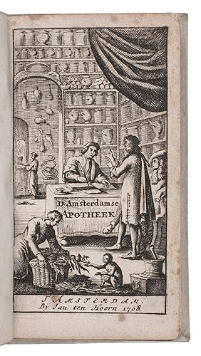 Pharmacopoea Amstelredamensis, of d'Amsterdammer apotheek.Amsterdam, Jan ten Hoorn, 1706. 12mo. W...